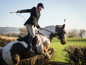 How to hold the reins in one hand